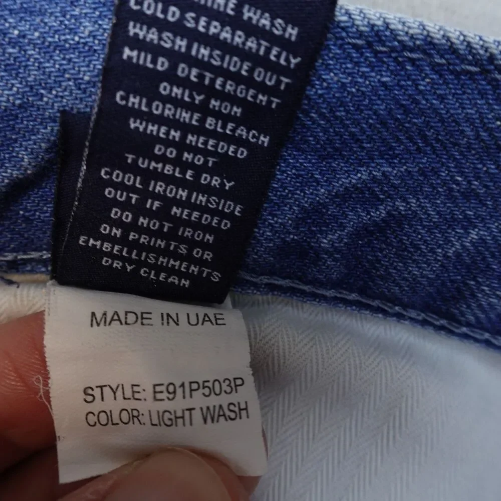 PRPS Jeans Mens Distressed Blue Light Wash Denim Mens 38x34